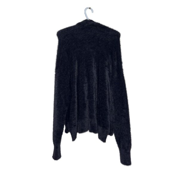 en THREAD Black Fuzzy Knit Pullover Sweater Soft Cozy Top – XS/S - Picture 2 of 4